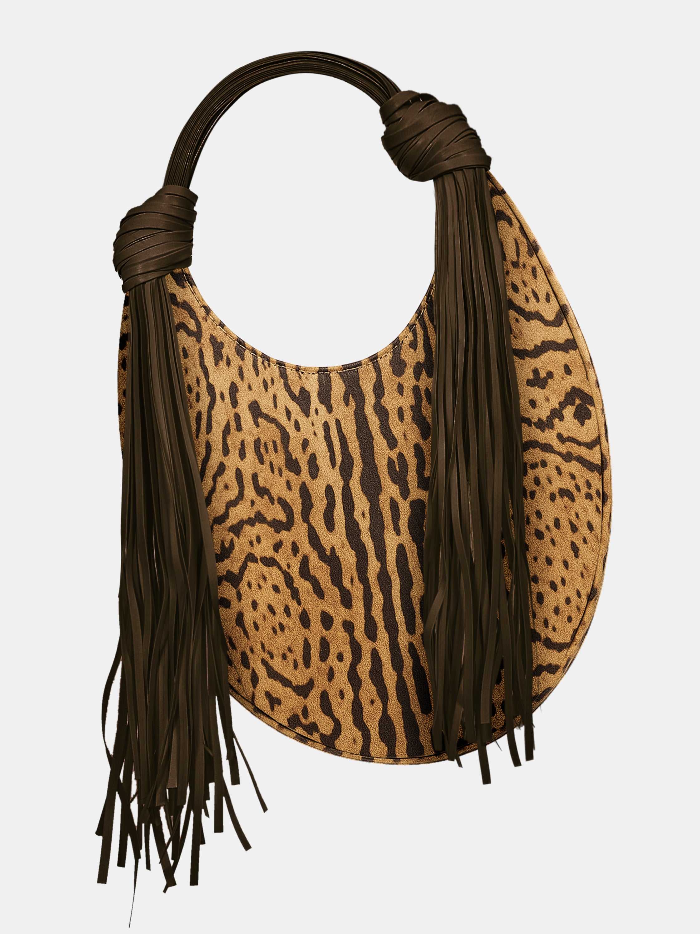 Solane Printed Extra Small Hobo, Brown