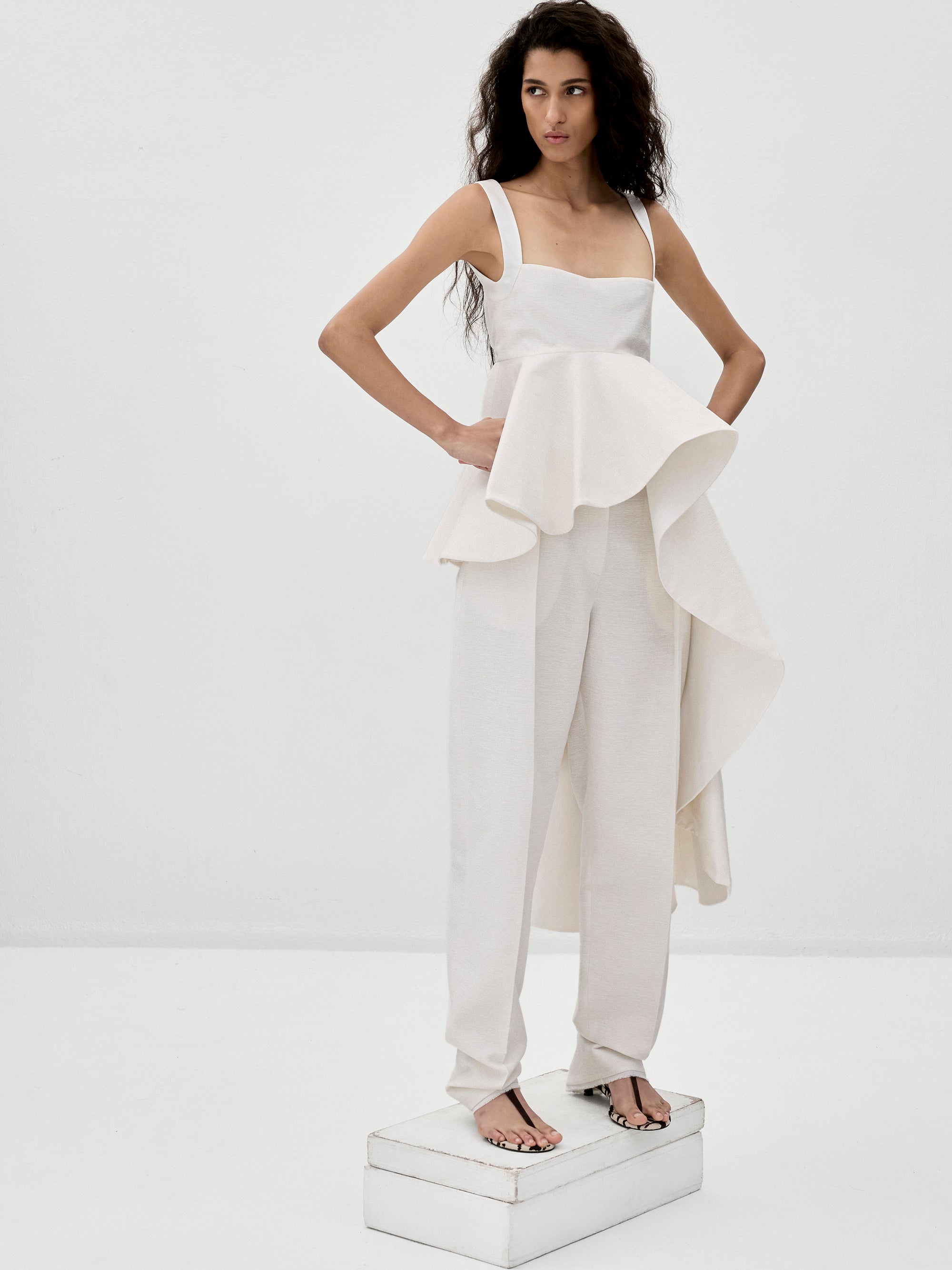 Margaux Trousers, White