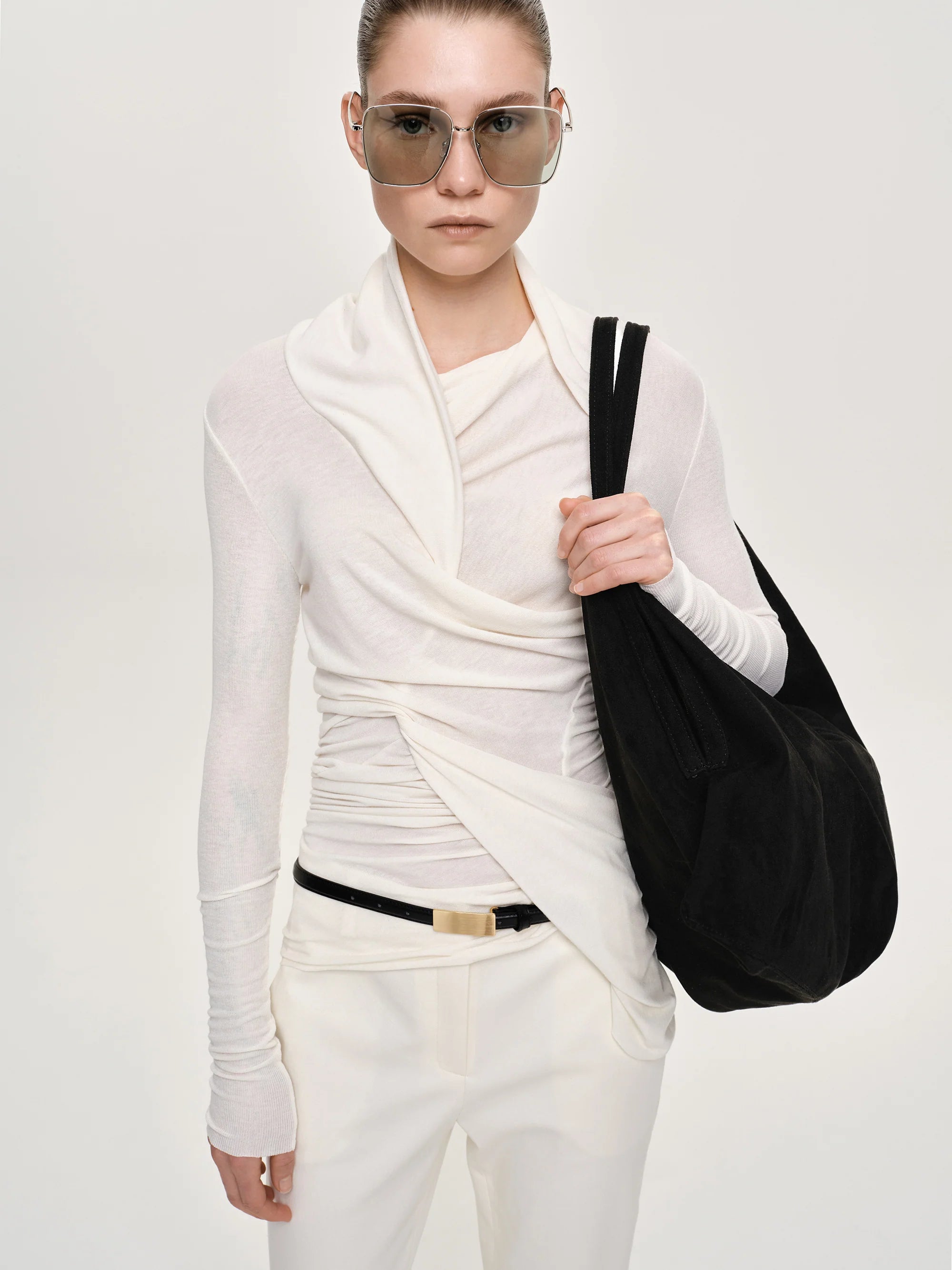 Folgore Asymmetric Drape Top