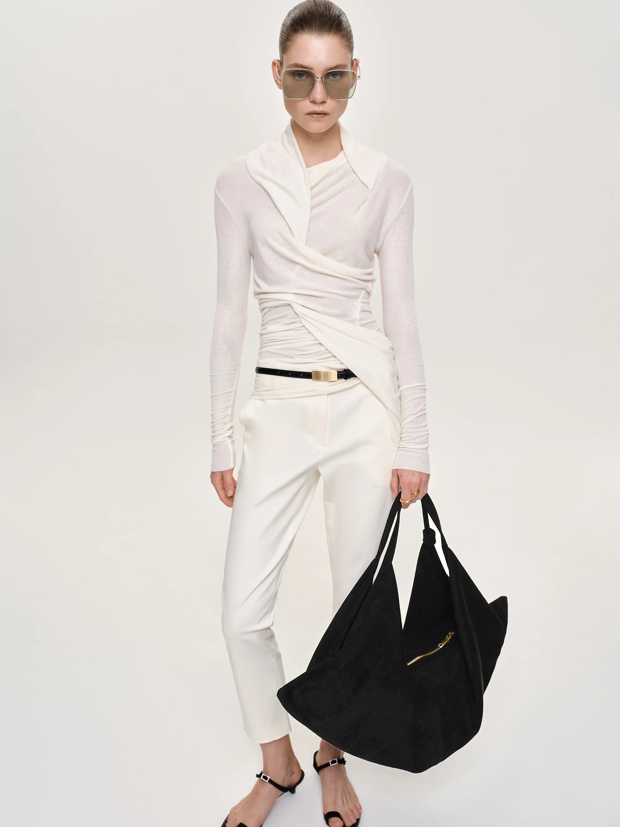 Folgore Asymmetric Drape Top