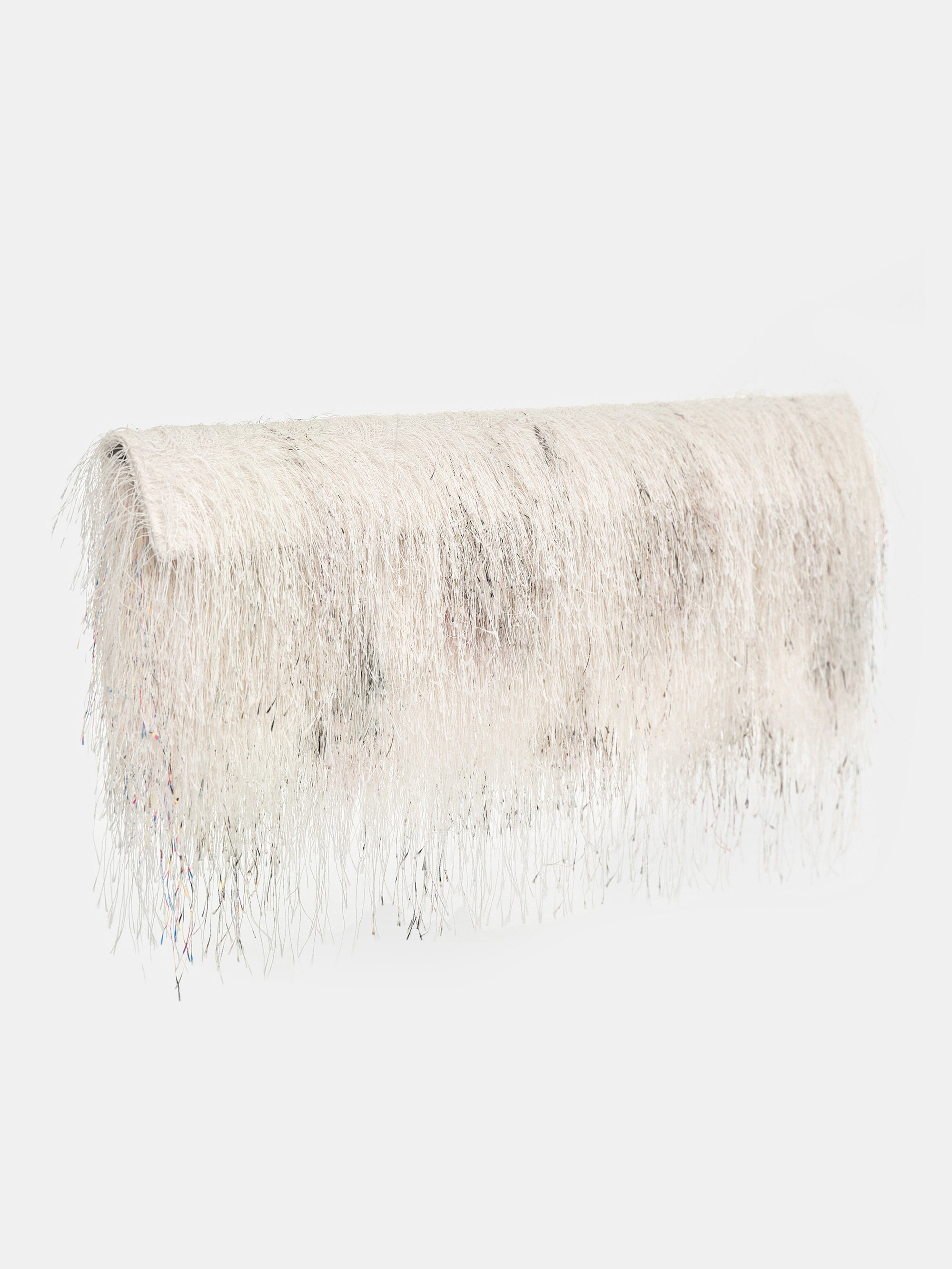Lirrea Extra Large Clutch, White