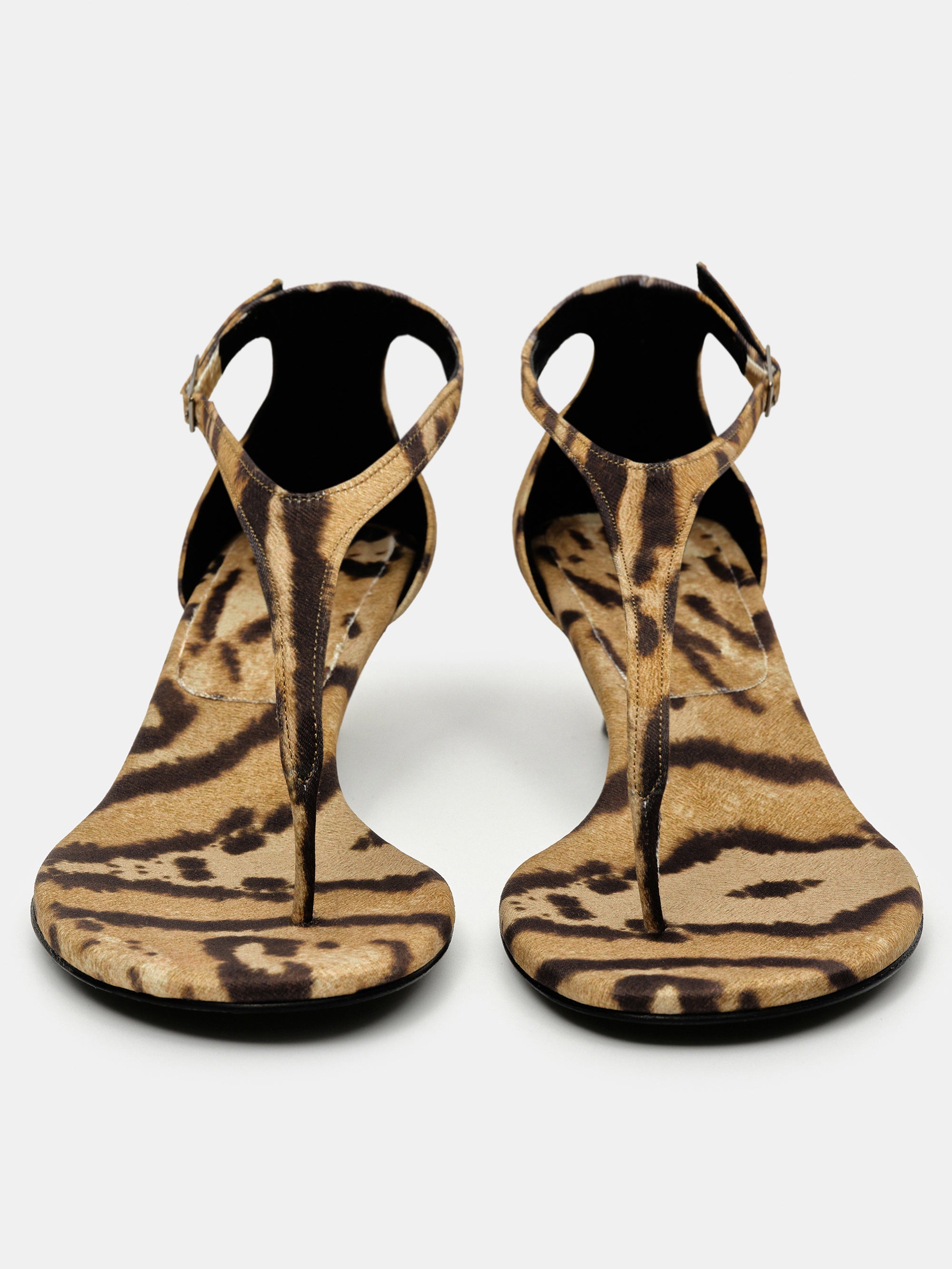 Lysanne Kitten Heel Sandal, Brown