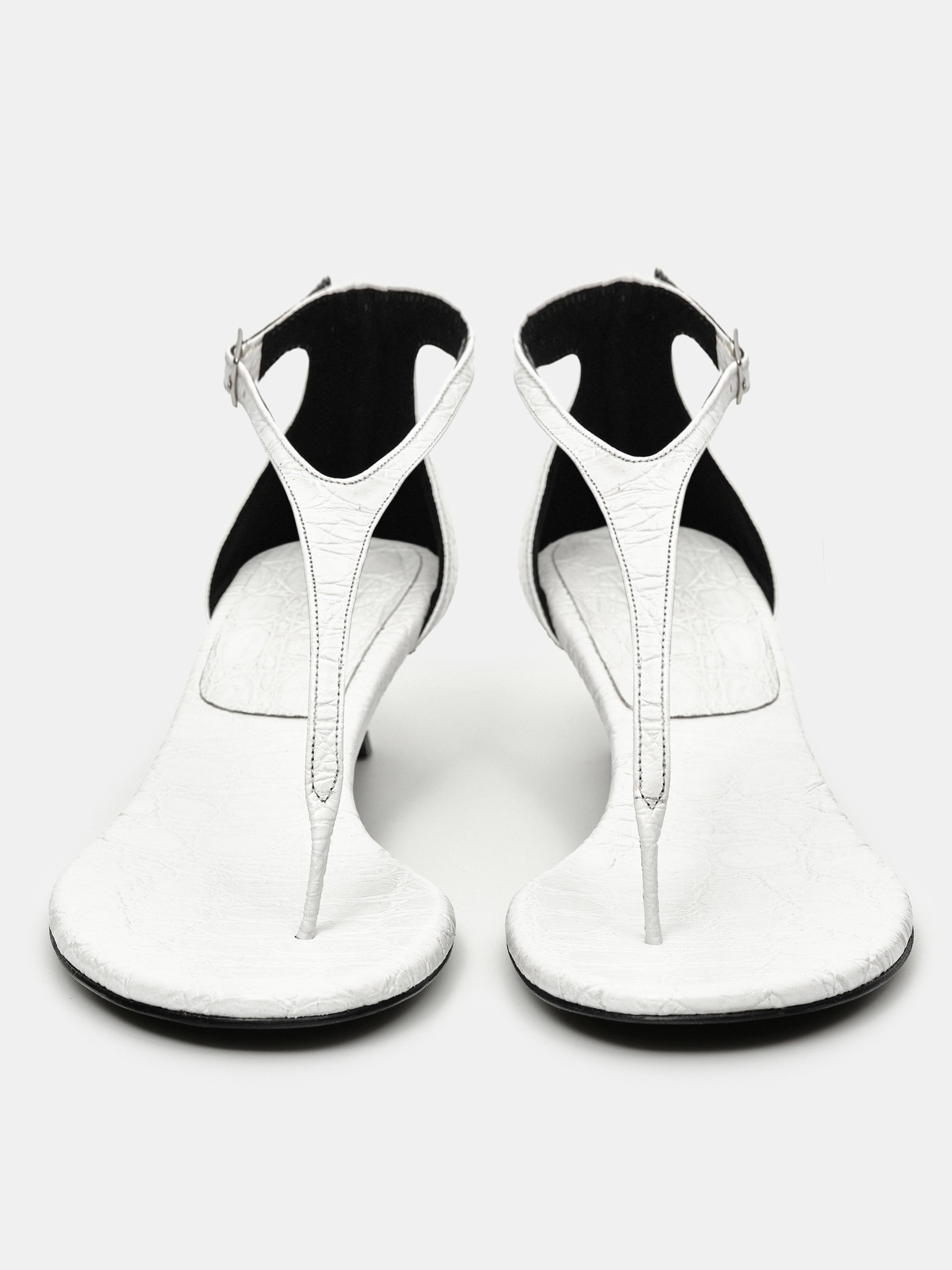 Lysanne Kitten Heel Sandal, White