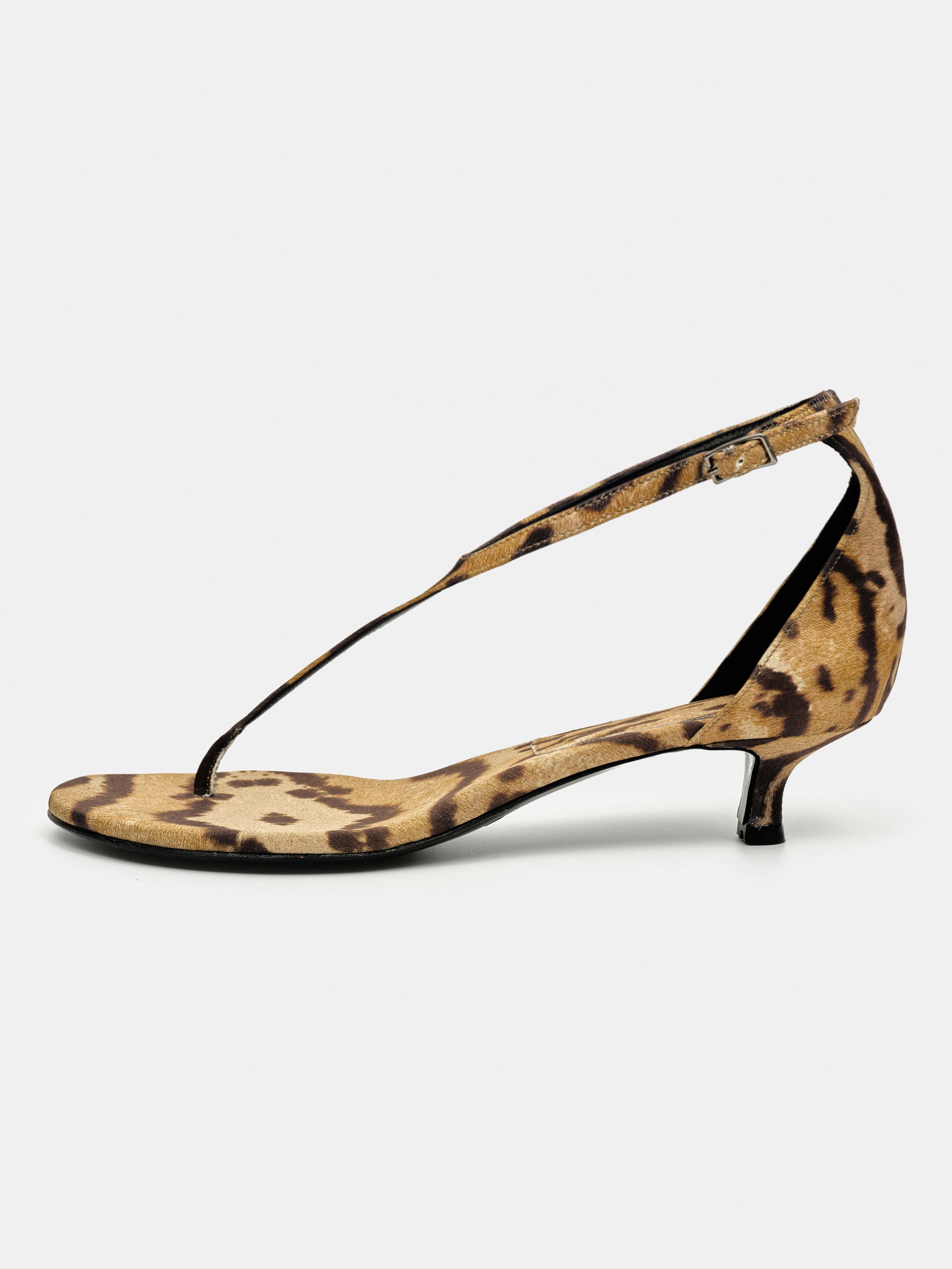 Lysanne Kitten Heel Sandal, Brown