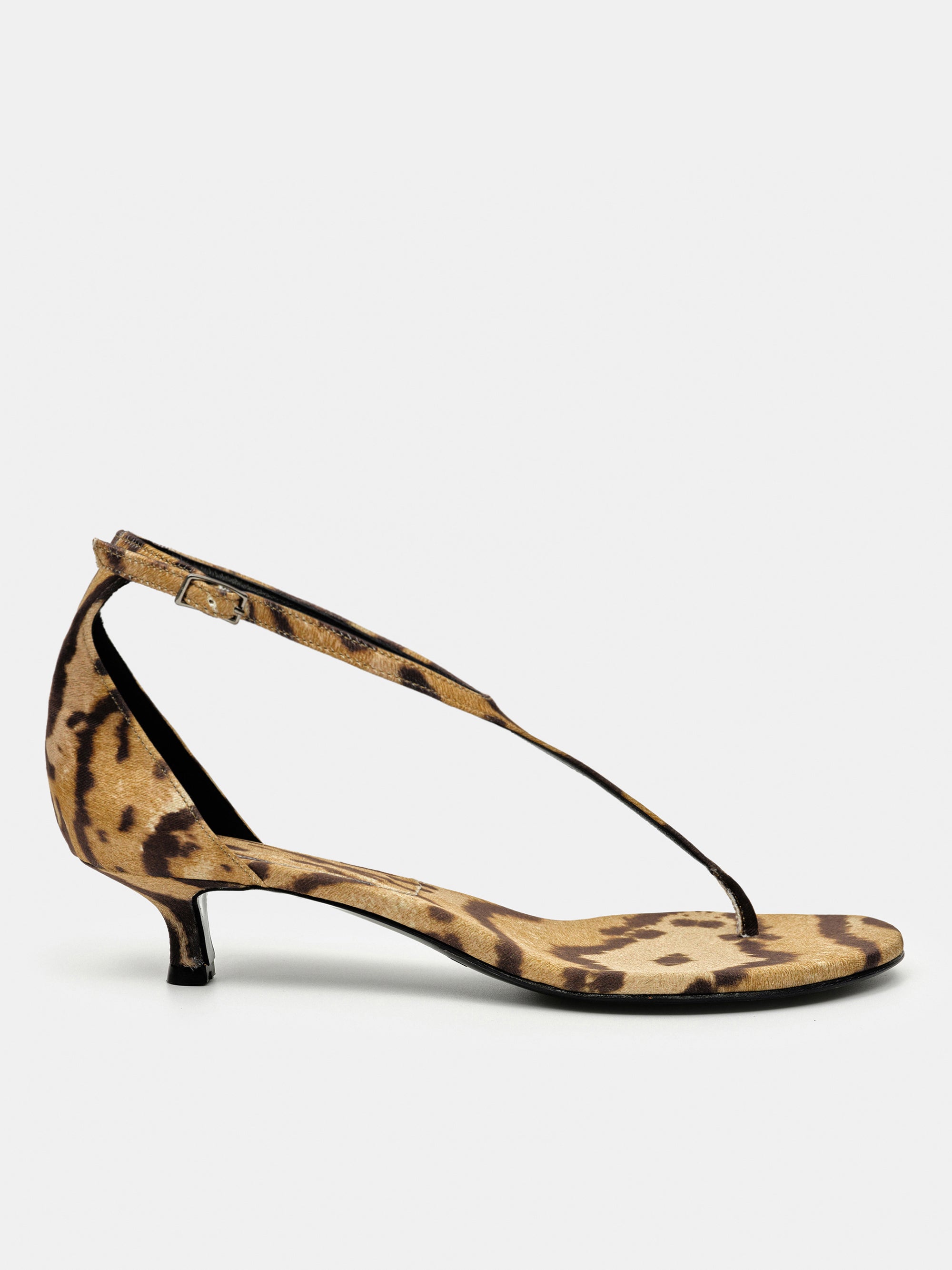 Lysanne Kitten Heel Sandal, Brown