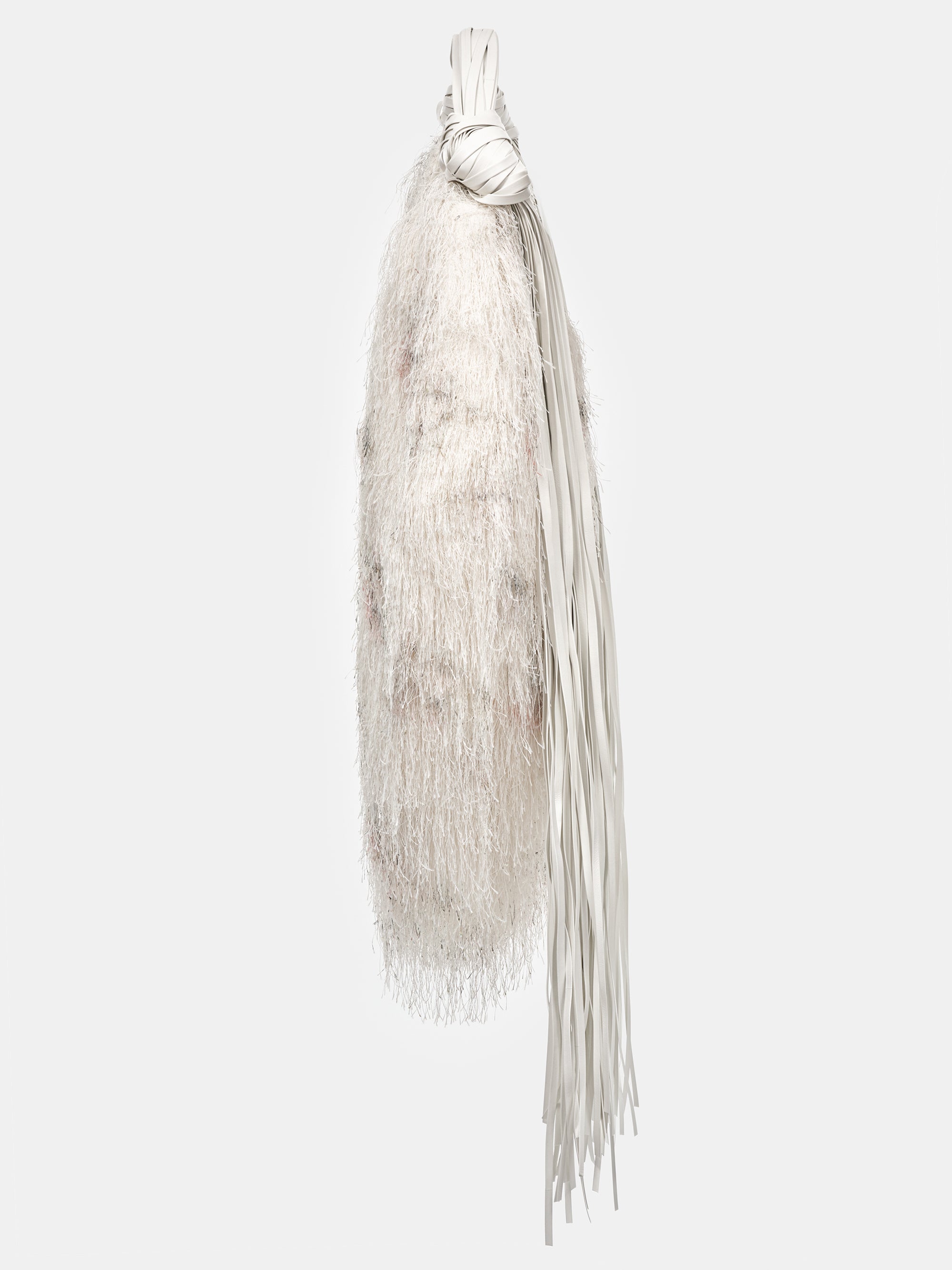 Sloane Fringe Extra Large Hobo, White