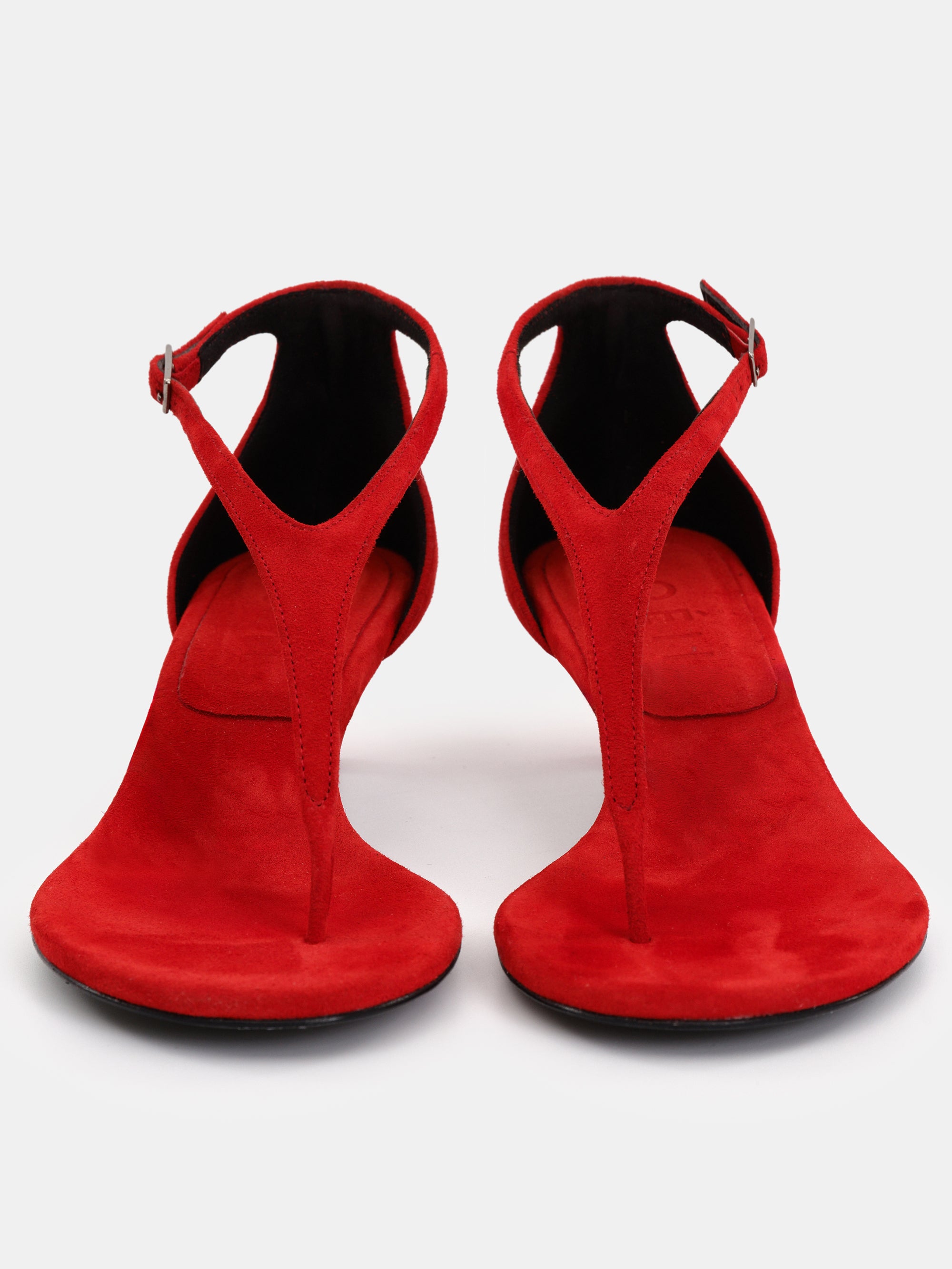 Lysanne Kitten Heel Sandal, Red