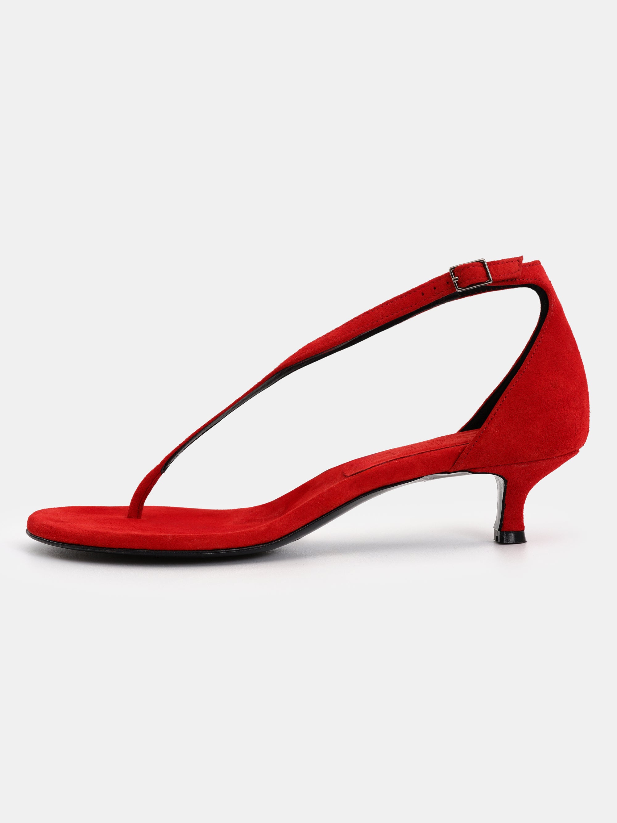 Lysanne Kitten Heel Sandal, Red