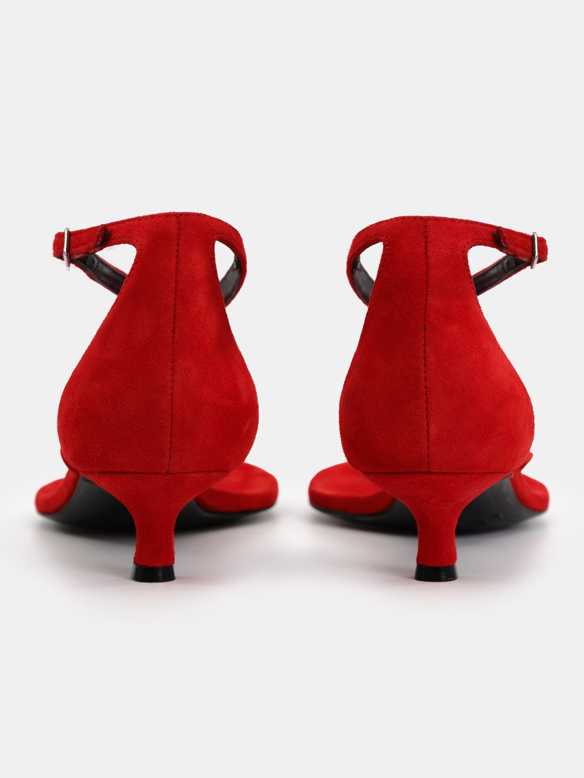 Lysanne Kitten Heel Sandal, Red